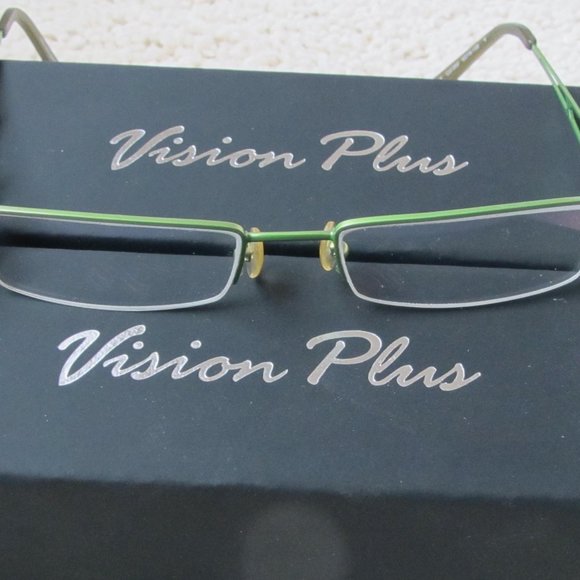 Like New German-Made Half-Rim Women's Eyeglasses Frame (Free 1 Case) - Picture 7 of 10